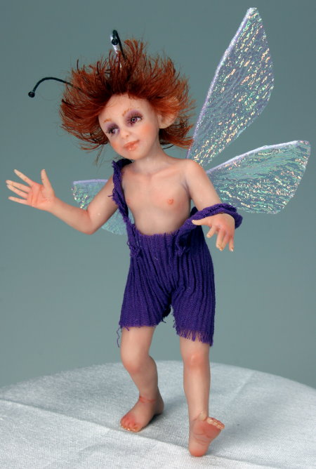 Violet Pixie - One-Of-A-Kind Doll by Tanya Abaimova. Creatures Gallery 