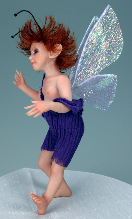 Violet Pixie - One-Of-A-Kind Doll by Tanya Abaimova. Creatures Gallery 