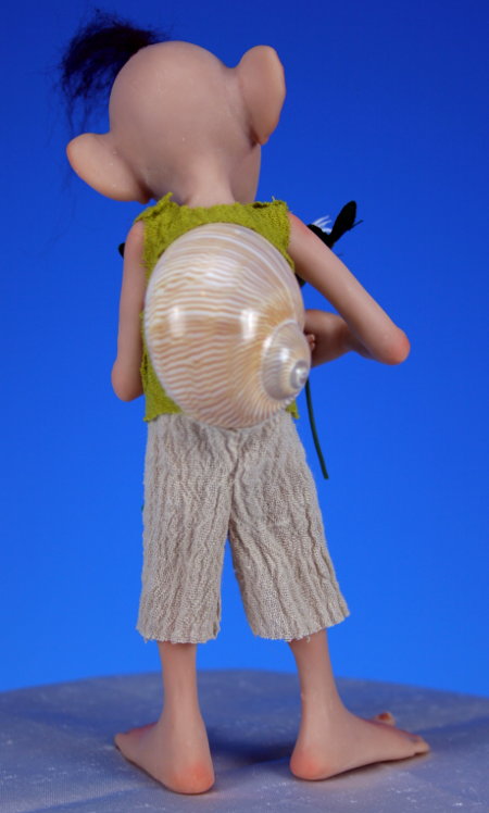 Snailman And A Daisy - One-Of-A-Kind Doll by Tanya Abaimova. Creatures Gallery 