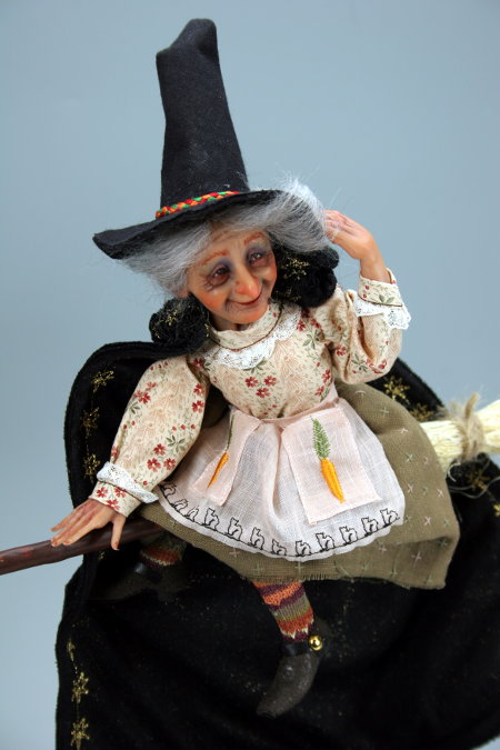 Happy Witch - One-Of-A-Kind Doll by Tanya Abaimova. Creatures Gallery 