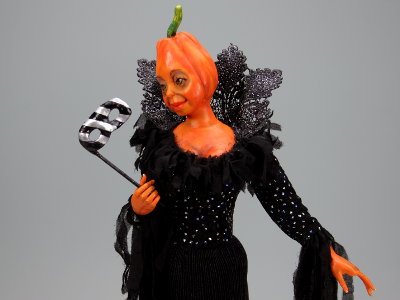 Halloween Masquerade - One-of-a-kind Art Doll by Tanya Abaimova
