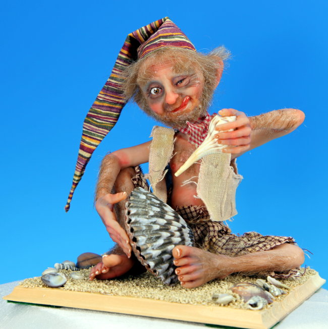 Life on a Shore - One-Of-A-Kind Doll by Tanya Abaimova. Creatures Gallery 