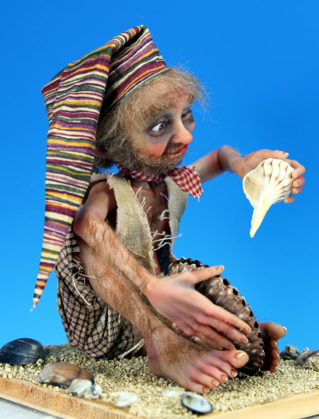 Life on a Shore - One-Of-A-Kind Doll by Tanya Abaimova. Creatures Gallery 