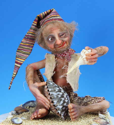 Life on a Shore - One-Of-A-Kind Doll by Tanya Abaimova. Creatures Gallery 
