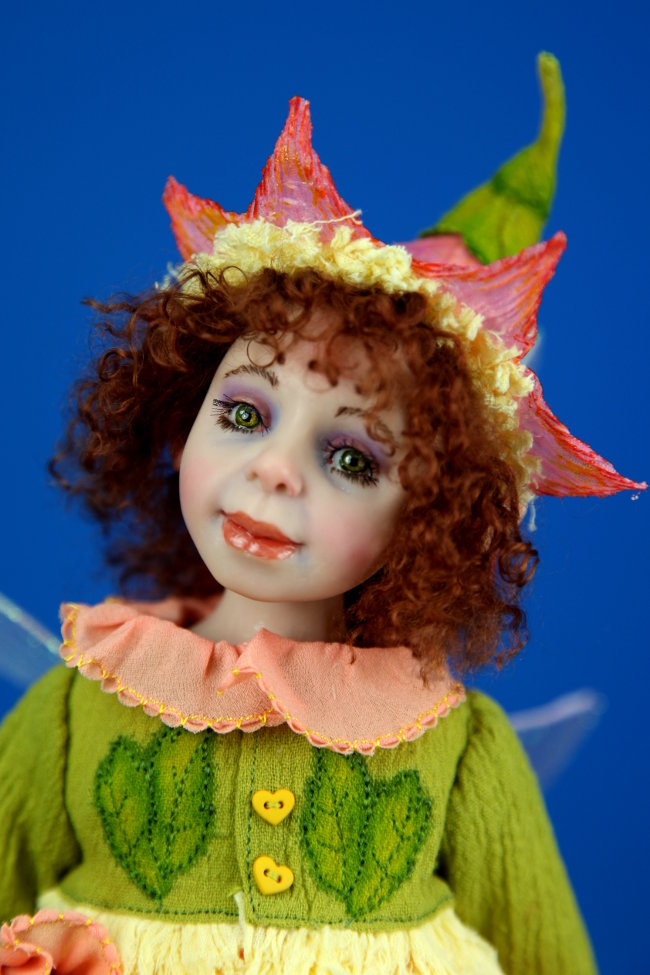 Sweet Pea Fairy - One-Of-A-Kind Doll by Tanya Abaimova. Creatures Gallery 