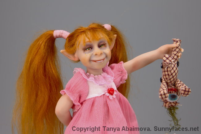 Big Sister - One-Of-A-Kind Doll by Tanya Abaimova. Creatures Gallery 