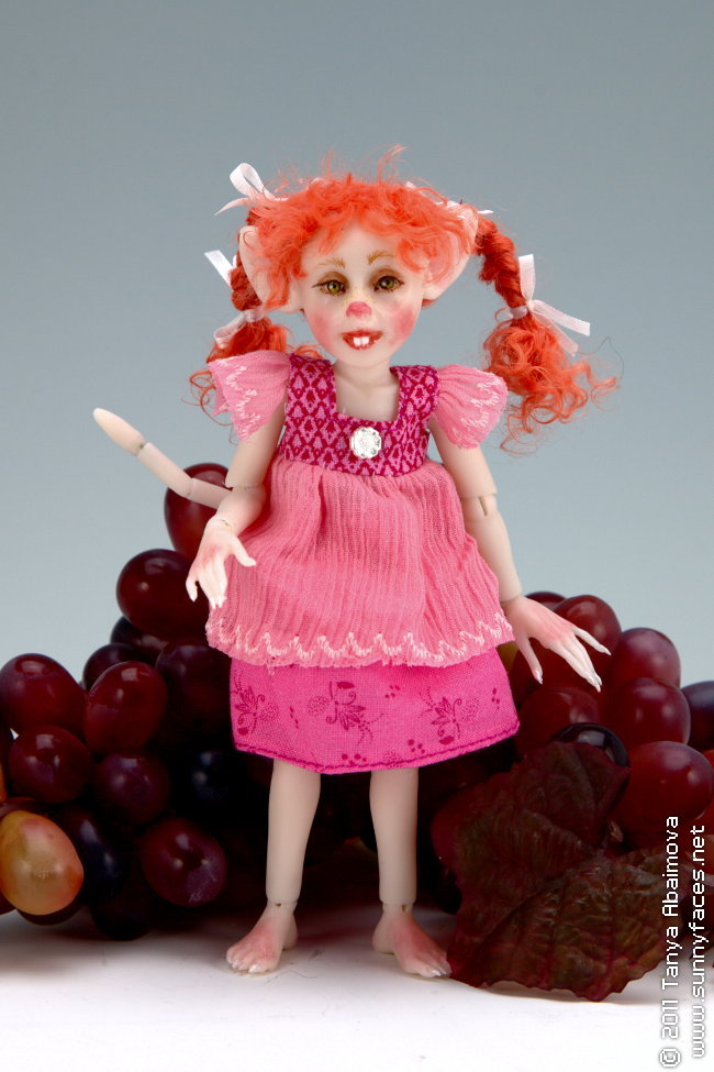 Ruby - One-Of-A-Kind Doll by Tanya Abaimova. Ball-Jointed Dolls Gallery 