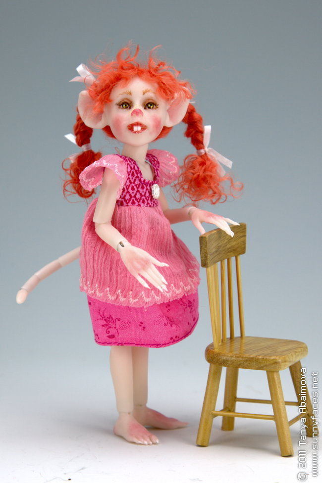 Ruby - One-Of-A-Kind Doll by Tanya Abaimova. Ball-Jointed Dolls Gallery 