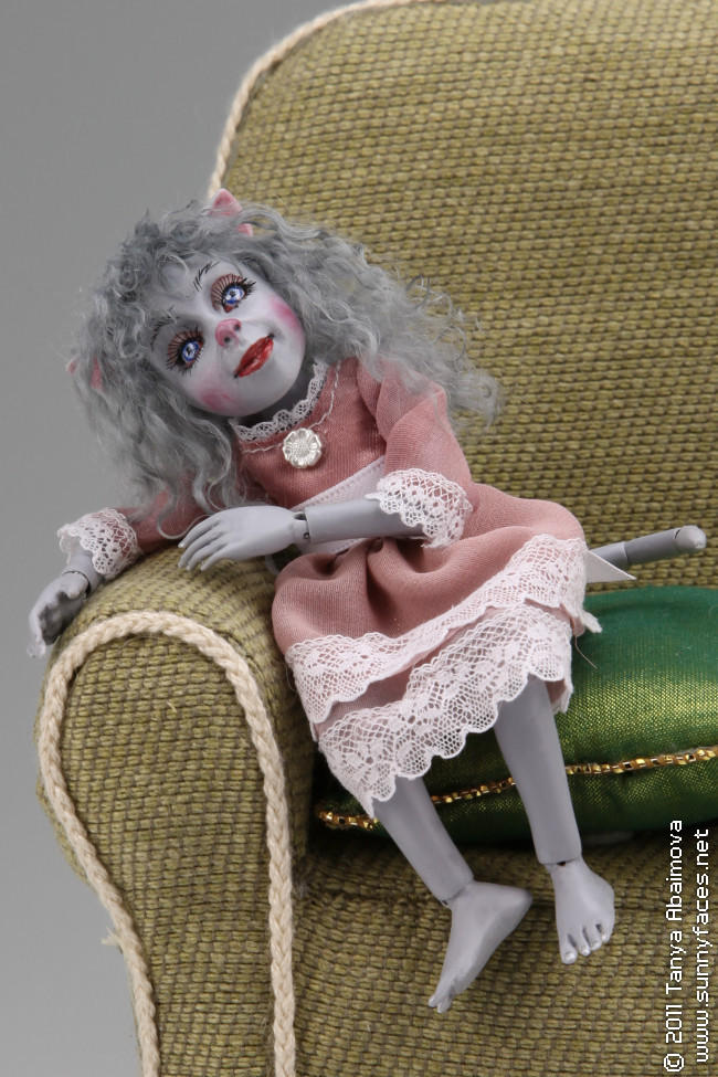 Rosy - One-Of-A-Kind Doll by Tanya Abaimova. Ball-Jointed Dolls Gallery 