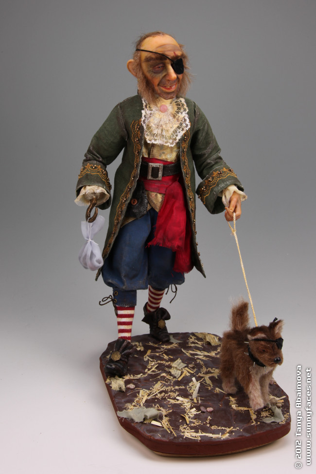 Pirate's Best Friend - One-Of-A-Kind Doll by Tanya Abaimova. Characters Gallery 