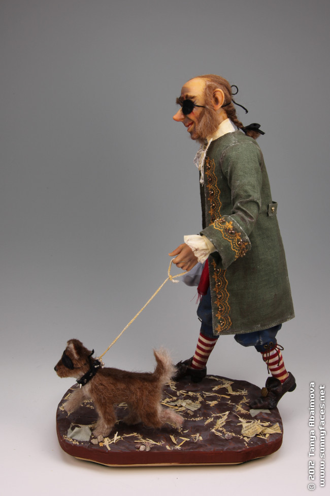 Pirate's Best Friend - One-Of-A-Kind Doll by Tanya Abaimova. Characters Gallery 