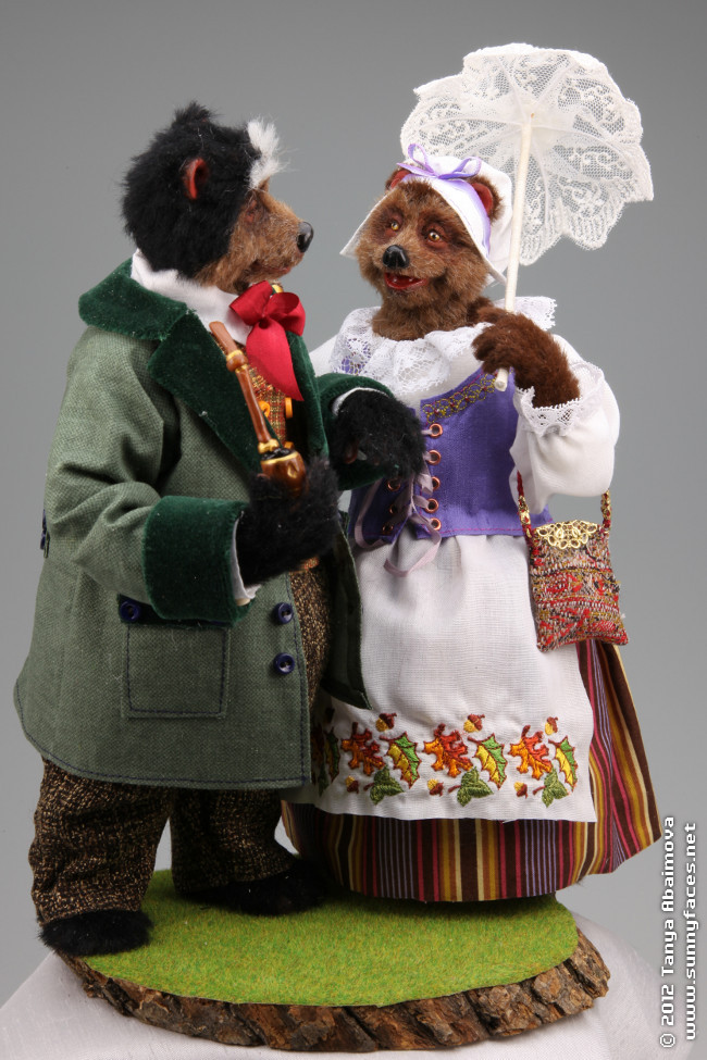 The Bear Family - One-Of-A-Kind Doll by Tanya Abaimova. Creatures Gallery 