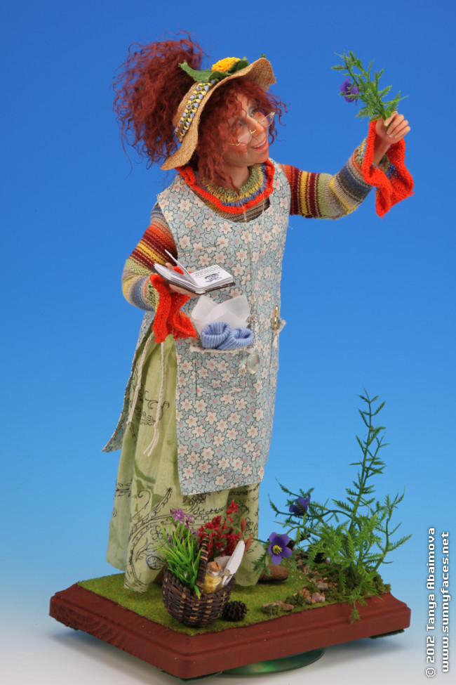 Angela The Herbalist - One-Of-A-Kind Doll by Tanya Abaimova. Characters Gallery 