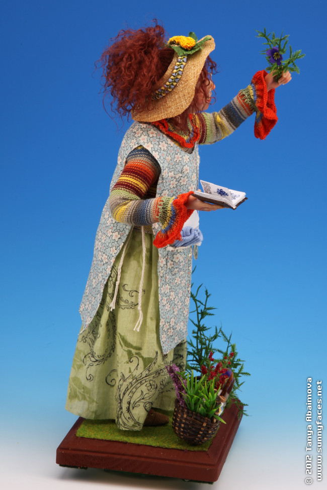 Angela The Herbalist - One-Of-A-Kind Doll by Tanya Abaimova. Characters Gallery 