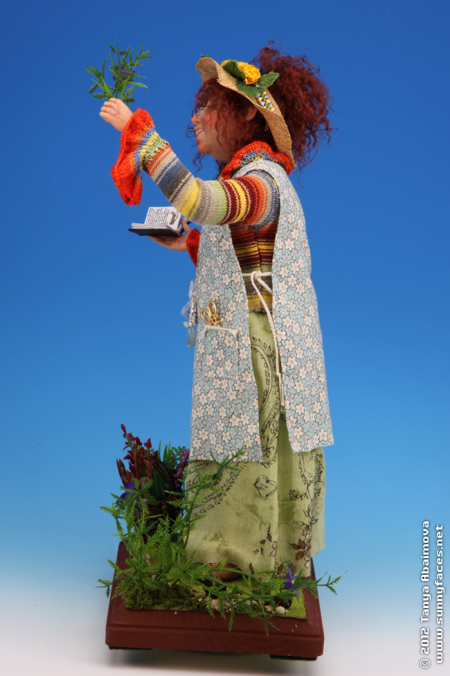 Angela The Herbalist - One-Of-A-Kind Doll by Tanya Abaimova. Characters Gallery 