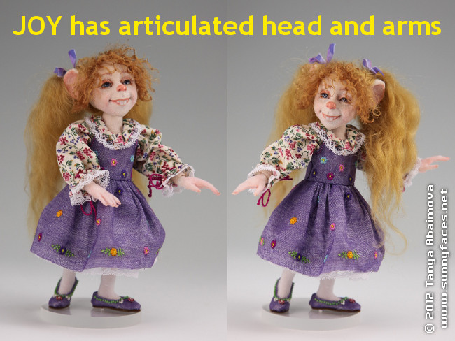 Joy - One-Of-A-Kind Doll by Tanya Abaimova. Creatures Gallery 