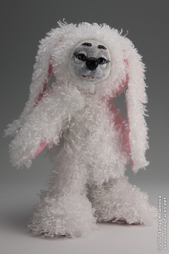 Hopper The Bunny - One-Of-A-Kind Doll by Tanya Abaimova. Soft Sculptures Gallery 