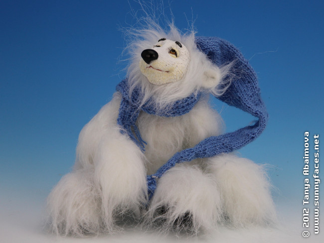 Snow - One-Of-A-Kind Doll by Tanya Abaimova. Soft Sculptures Gallery 