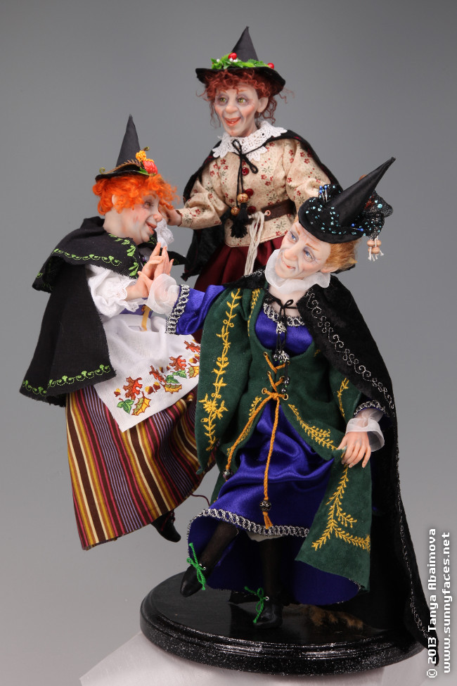 Dancing Witches - One-Of-A-Kind Doll by Tanya Abaimova. Characters Gallery 