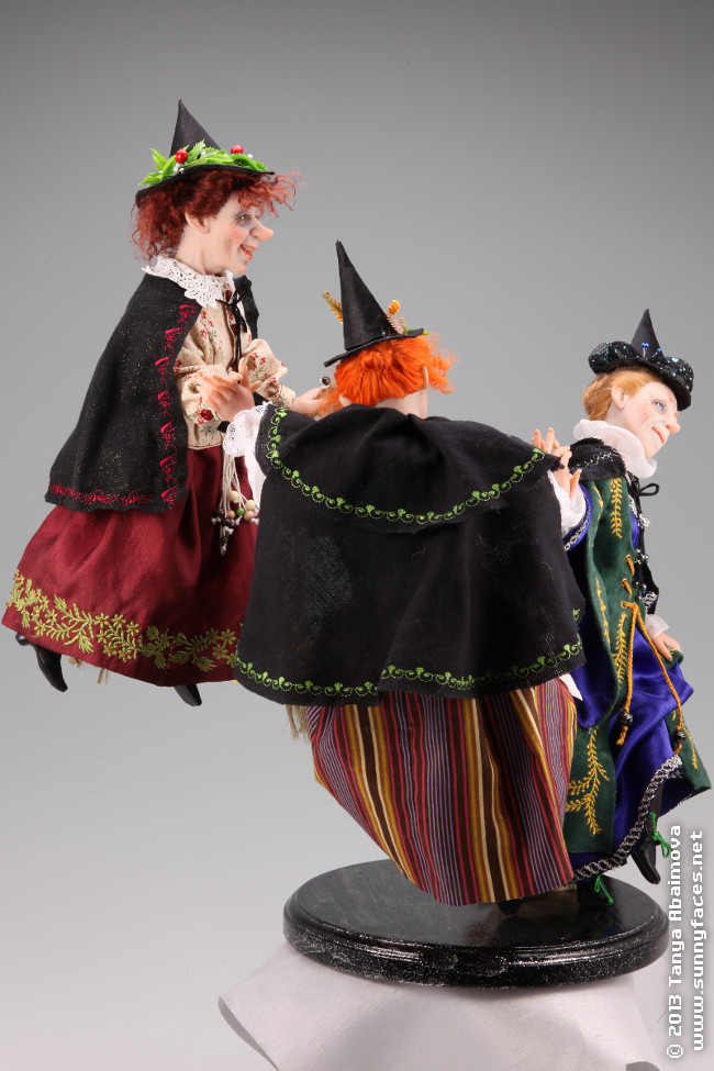 Dancing Witches - One-Of-A-Kind Doll by Tanya Abaimova. Characters Gallery 