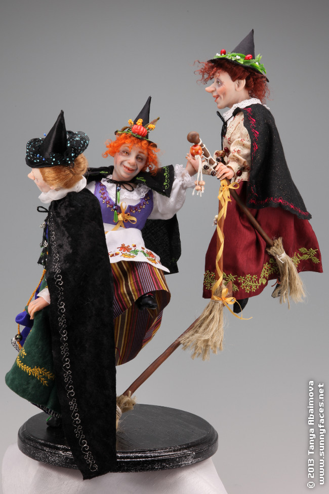 Dancing Witches - One-Of-A-Kind Doll by Tanya Abaimova. Characters Gallery 