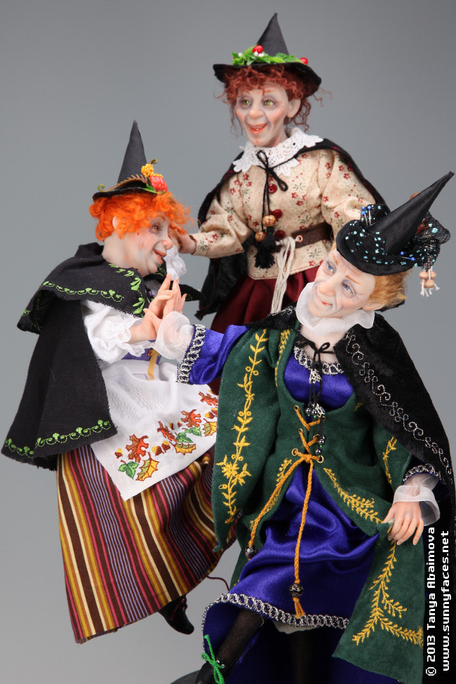 Dancing Witches - One-Of-A-Kind Doll by Tanya Abaimova. Characters Gallery 