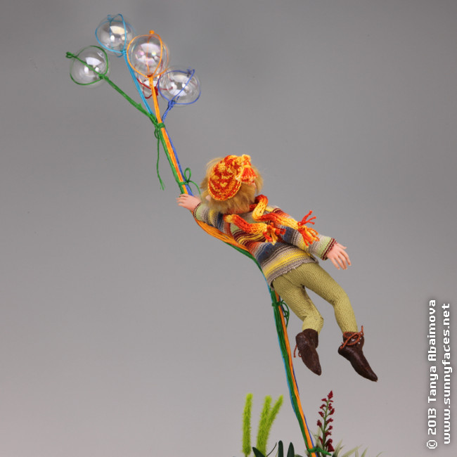 Riding The Bubbles - One-Of-A-Kind Doll by Tanya Abaimova. Characters Gallery 