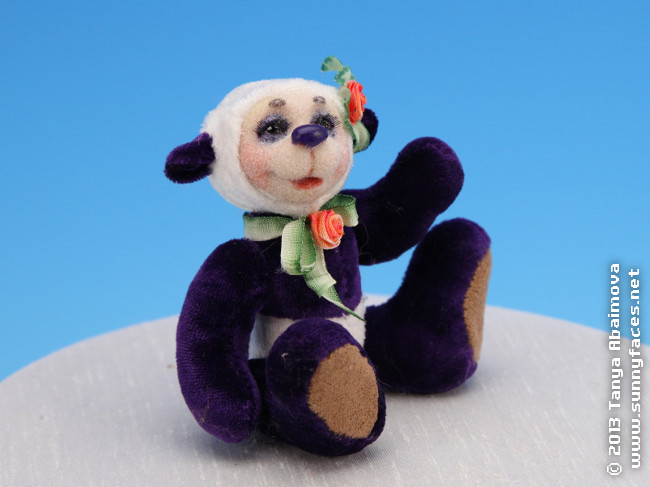 Violet - One-Of-A-Kind Doll by Tanya Abaimova. Soft Sculptures Gallery 