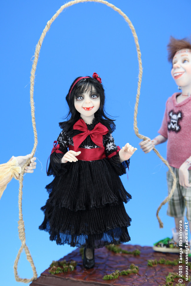 Jumping Rope - One-Of-A-Kind Doll by Tanya Abaimova. Characters Gallery 