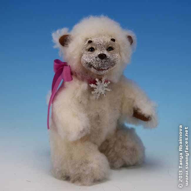 Snowflake - One-Of-A-Kind Doll by Tanya Abaimova. Soft Sculptures Gallery 