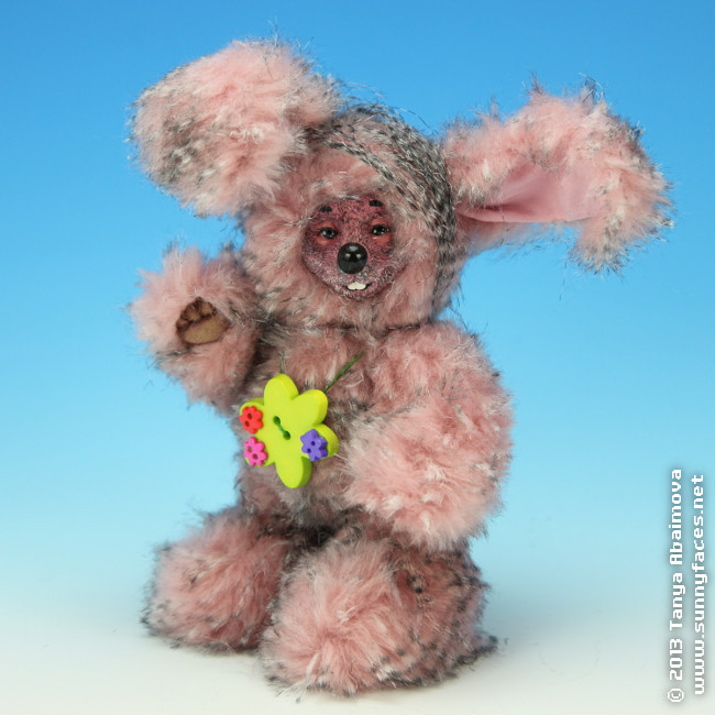 Pink - One-Of-A-Kind Doll by Tanya Abaimova. Soft Sculptures Gallery 