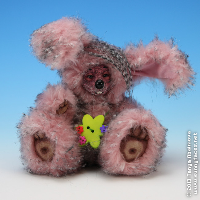 Pink - One-Of-A-Kind Doll by Tanya Abaimova. Soft Sculptures Gallery 