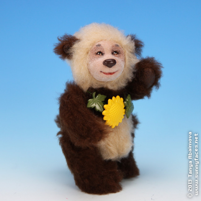 Flower - One-Of-A-Kind Doll by Tanya Abaimova. Soft Sculptures Gallery 