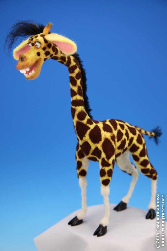 Giraffe - One-Of-A-Kind Doll by Tanya Abaimova. Soft Sculptures Gallery 