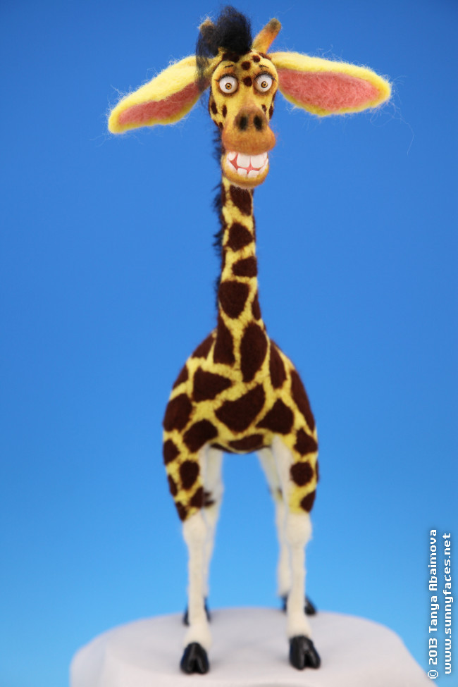 Giraffe - One-Of-A-Kind Doll by Tanya Abaimova. Soft Sculptures Gallery 