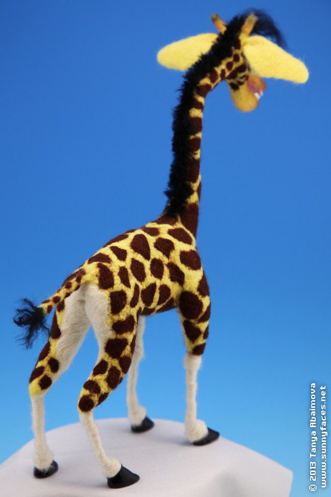 Giraffe - One-Of-A-Kind Doll by Tanya Abaimova. Soft Sculptures Gallery 