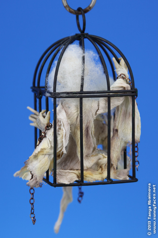 Caged - One-Of-A-Kind Doll by Tanya Abaimova. Creatures Gallery 