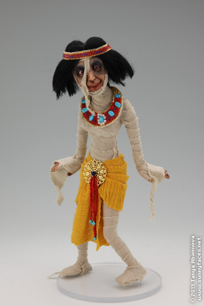 Mummette in Yellow - One-Of-A-Kind Doll by Tanya Abaimova. Creatures Gallery 