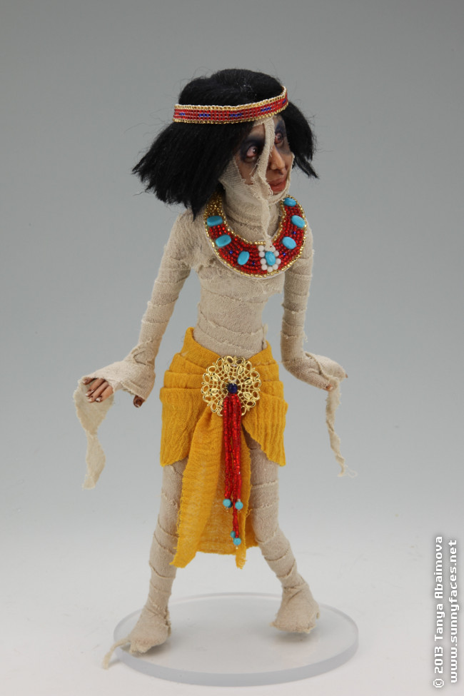 Mummette in Yellow - One-Of-A-Kind Doll by Tanya Abaimova. Creatures Gallery 