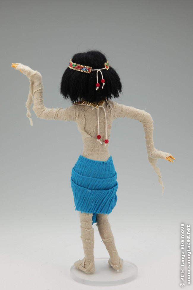 Mummette in Blue - One-Of-A-Kind Doll by Tanya Abaimova. Creatures Gallery 