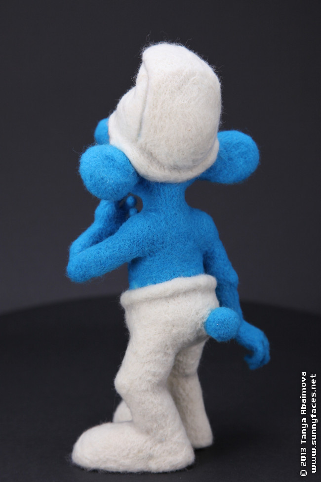 Smurf - One-Of-A-Kind Doll by Tanya Abaimova. Soft Sculptures Gallery 