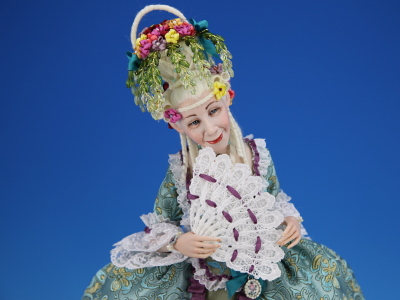 Flower Basket - One-of-a-kind Art Doll by Tanya Abaimova