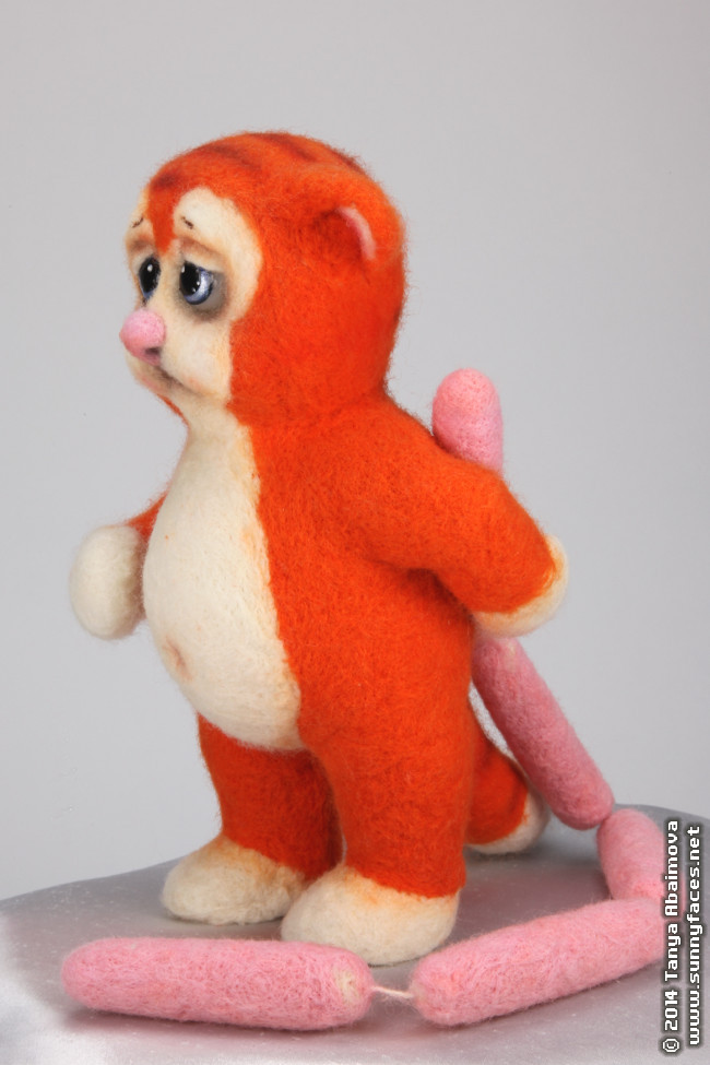 Red Handed - One-Of-A-Kind Doll by Tanya Abaimova. Soft Sculptures Gallery 