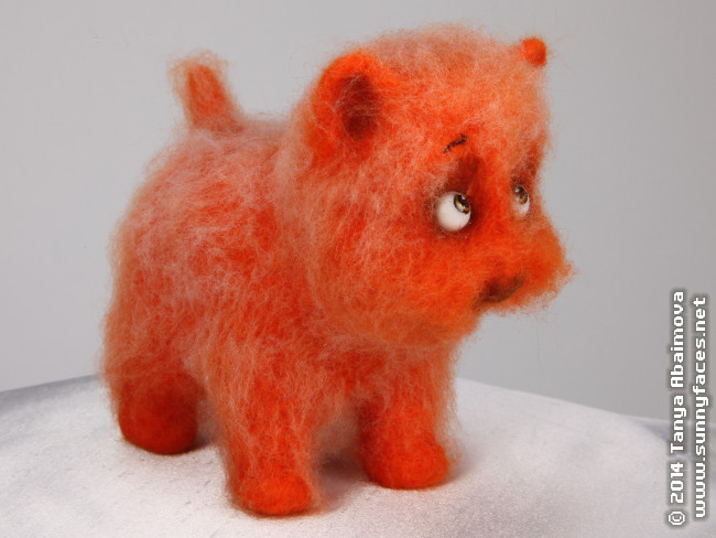 Fluffy - One-Of-A-Kind Doll by Tanya Abaimova. Soft Sculptures Gallery 