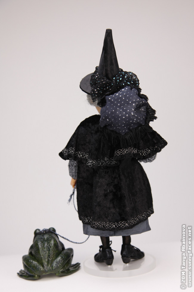 Grey Witch and Foggy - One-Of-A-Kind Doll by Tanya Abaimova. Characters Gallery 