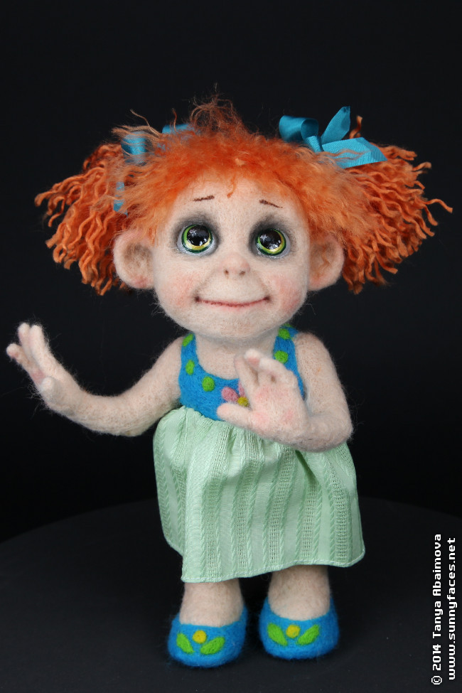 Anne - One-Of-A-Kind Doll by Tanya Abaimova. Soft Sculptures Gallery 