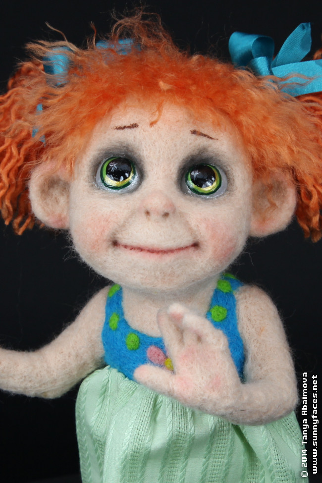 Anne - One-Of-A-Kind Doll by Tanya Abaimova. Soft Sculptures Gallery 