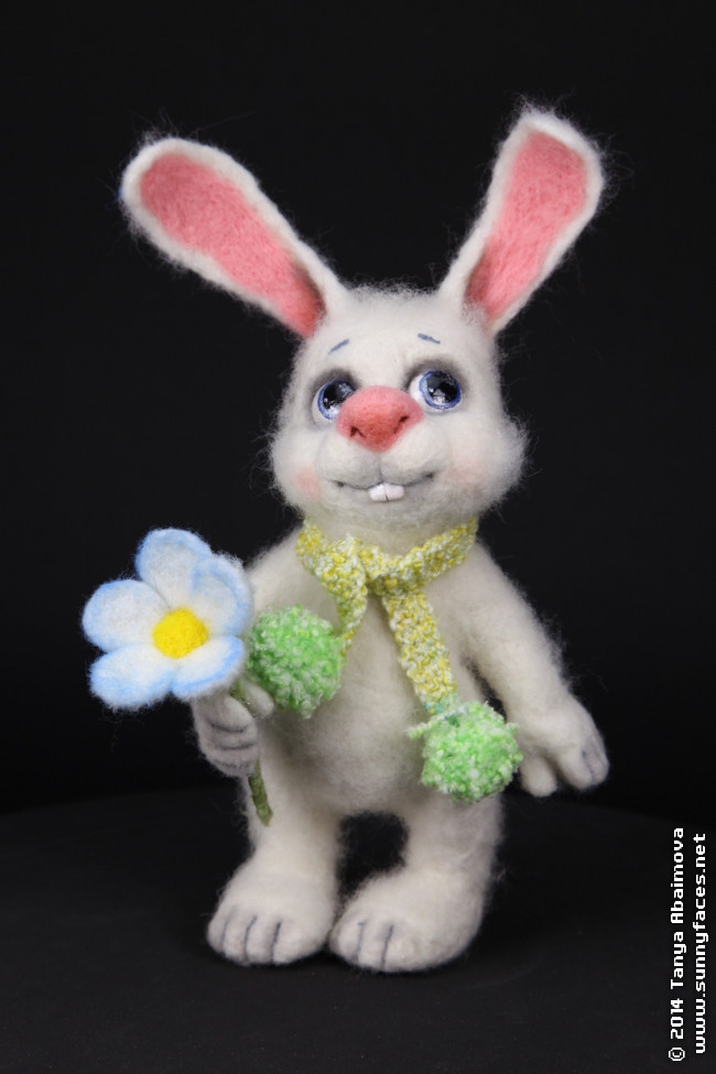Spring Bunny - One-Of-A-Kind Doll by Tanya Abaimova. Soft Sculptures Gallery 