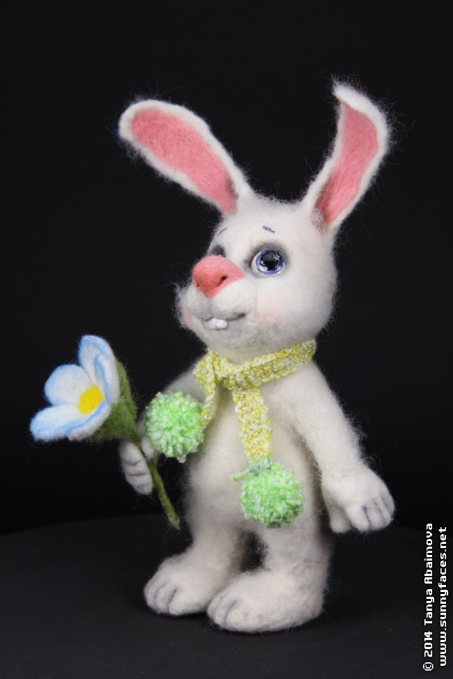 Spring Bunny - One-Of-A-Kind Doll by Tanya Abaimova. Soft Sculptures Gallery 