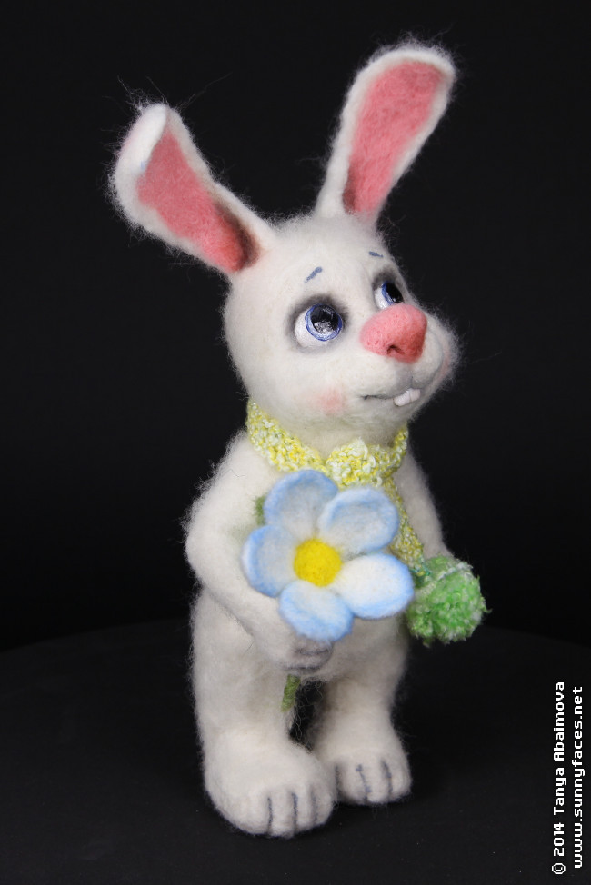 Spring Bunny - One-Of-A-Kind Doll by Tanya Abaimova. Soft Sculptures Gallery 